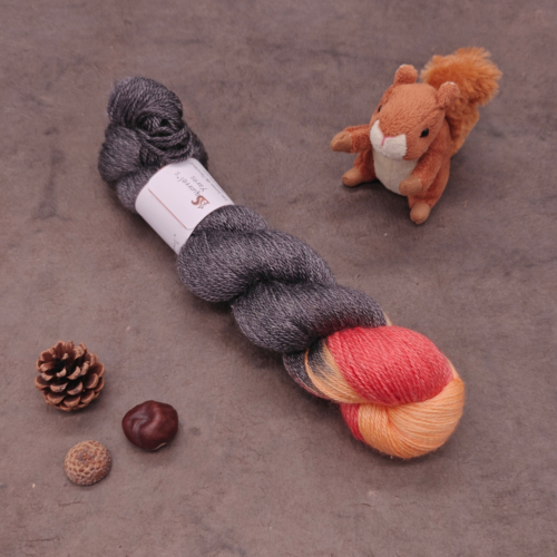 Collection Pooling - Kit N°1 Leeloo Top - Charbon/Amaryllis/Sorbet à l'orange (écheveaux en stock)