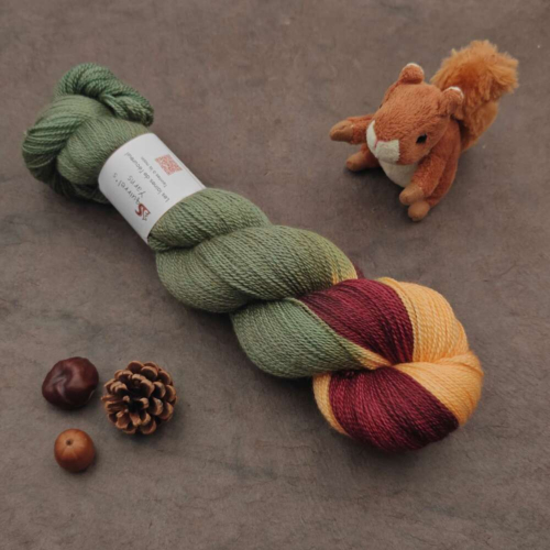 Collection Pooling - Kit N°2 Jardin fleuri - Cache-cache dans les bois/Grenat/Sorbet à l'orange (écheveau en stock)