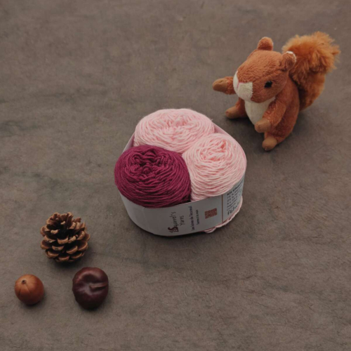 Kit Chaussettes - Amande Fing - Pétale de rose + Pivoine - S