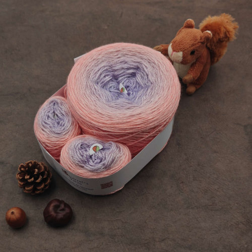 Kit Gradient T-shirt - Eucalyptus Light Sport - Mauve Gradient - 250g