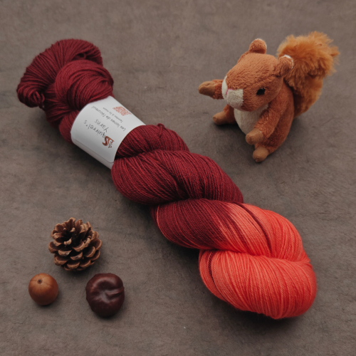 Noisette Fing - "Pooling" Grenat / Près du feu de camp - 100g